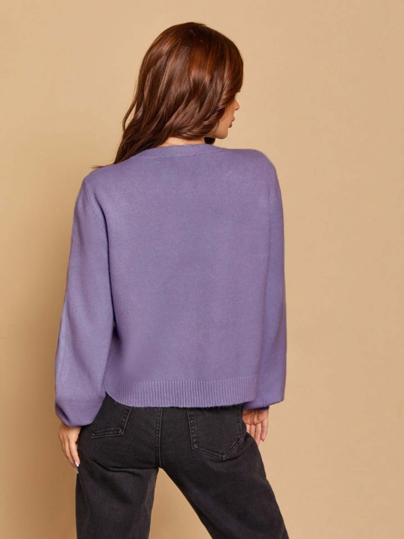 Джемпер ISSA Plus модель WN20-170_lilac Фото