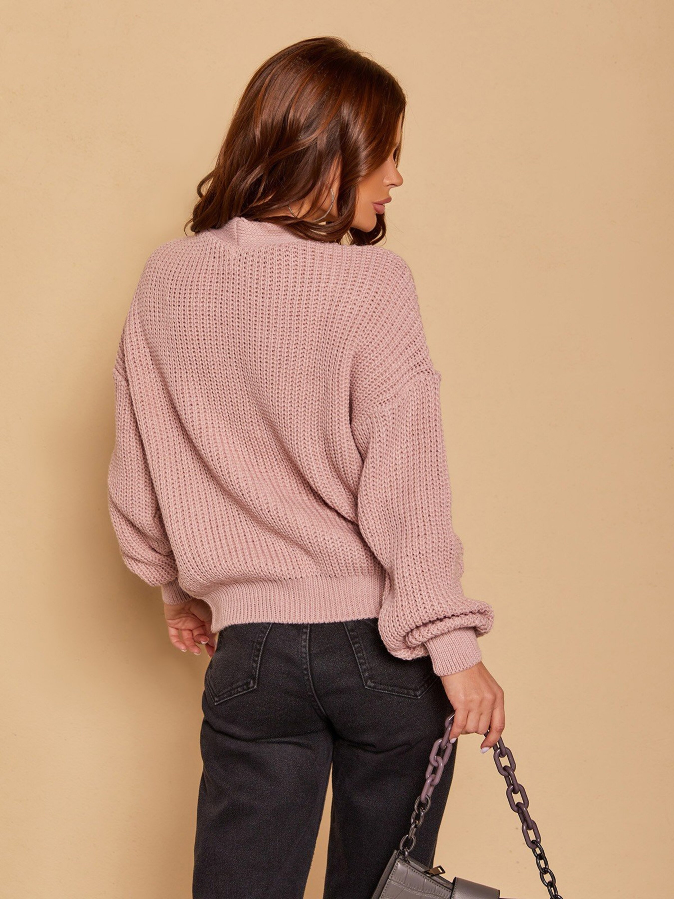 Кардиган ISSA Plus модель WN20-179_pink Кардиган ISSA Plus модель WN20-179_pink Фото