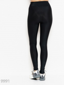 Спортивні леггінси ISSA Plus модель 9991_blackred Фото