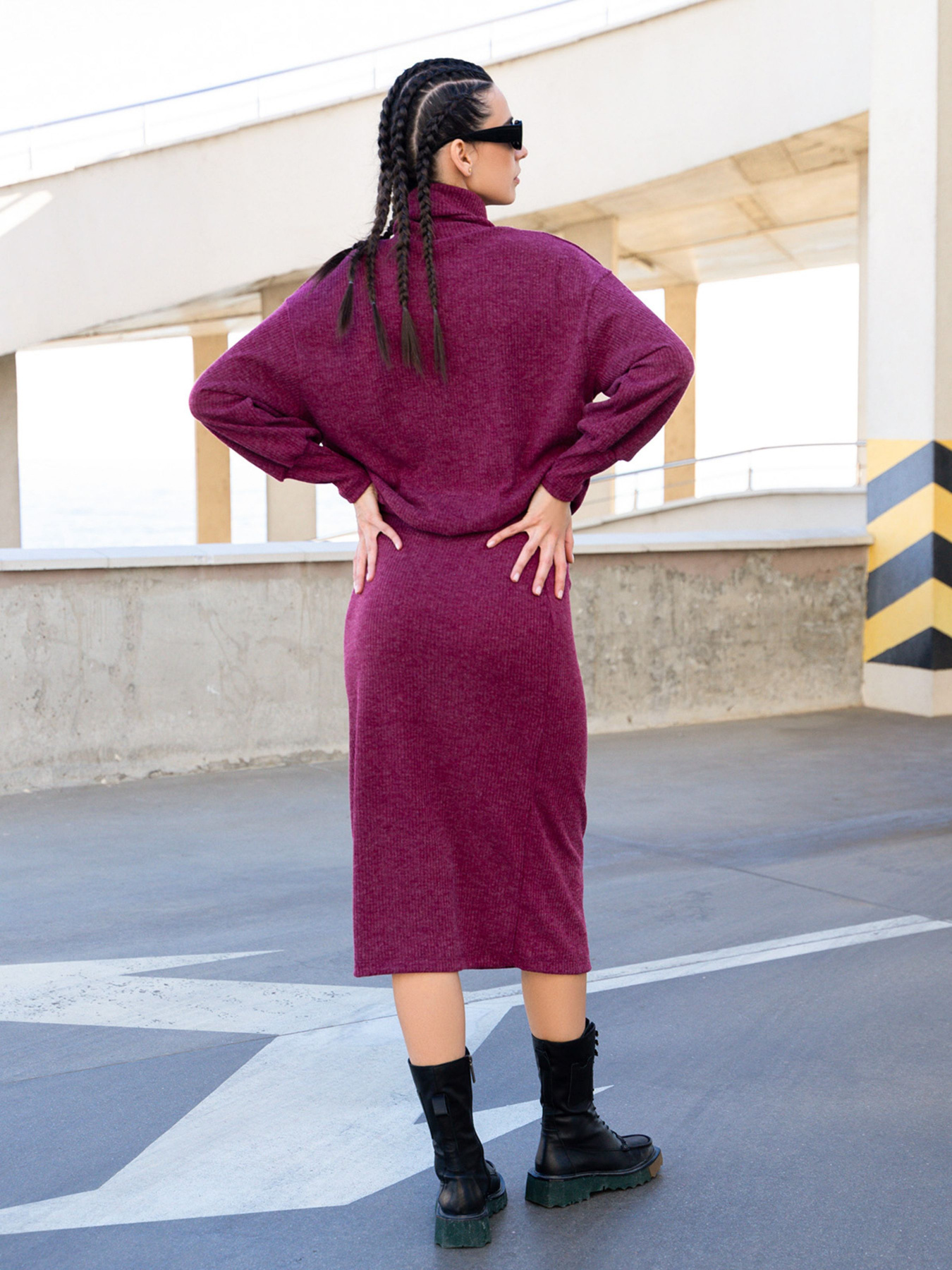 Костюм ISSA Plus модель 13557_burgundy Фото