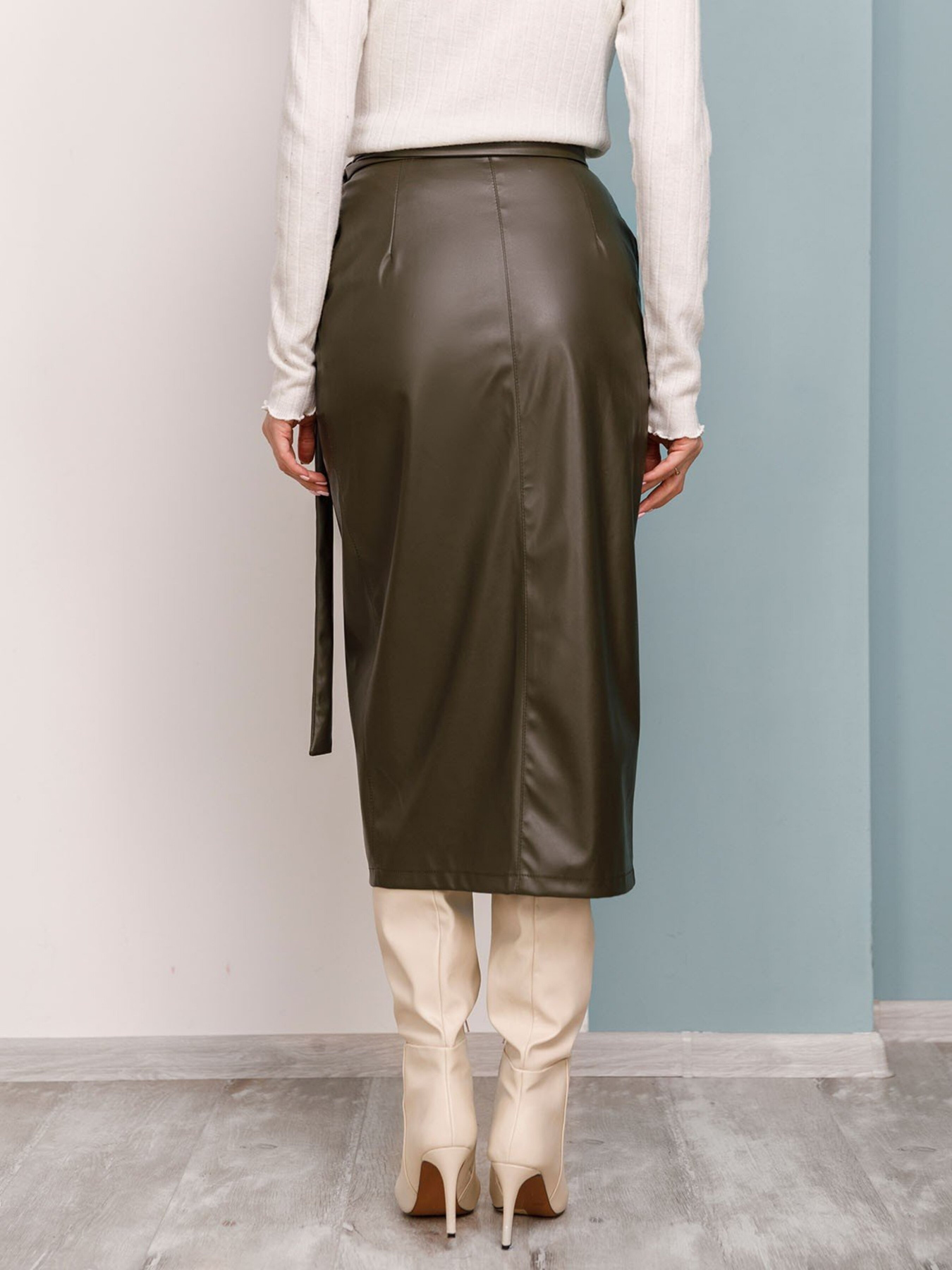 Спідниця міді ISSA Plus модель 11278_hacks Фото