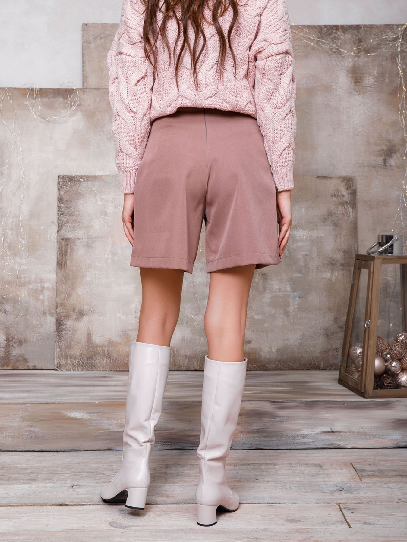 Повседневные шорты ISSA Plus модель SA-94_beige Фото