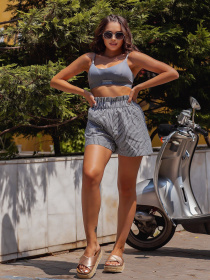 Повседневные шорты ISSA Plus модель 12820_grey. Повседневные шорты ISSA Plus модель 12820_grey. Фото