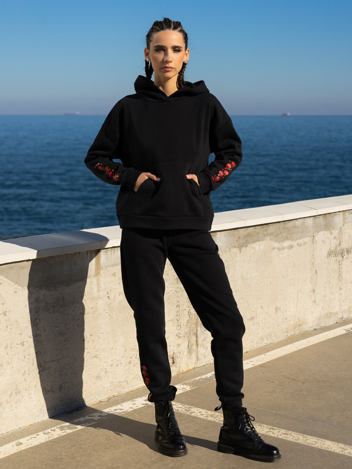 Спортивний костюм ISSA Plus модель 13601_black Спортивний костюм ISSA Plus модель 13601_black Фото