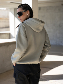 Худі ISSA Plus модель 13605_olive Фото