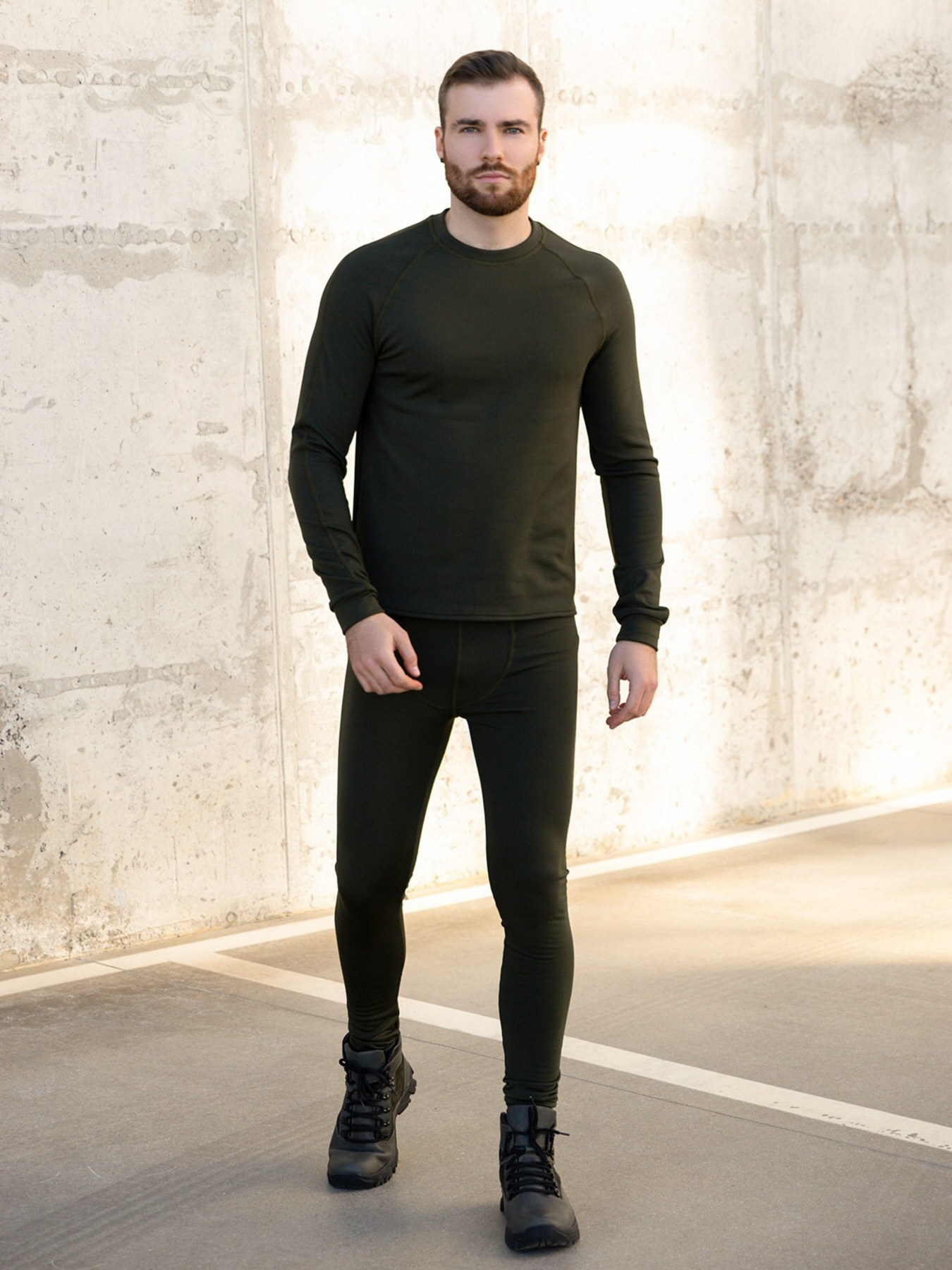 Термобелье ISSA Plus модель GN-472_khaki Термобелье ISSA Plus модель GN-472_khaki Фото