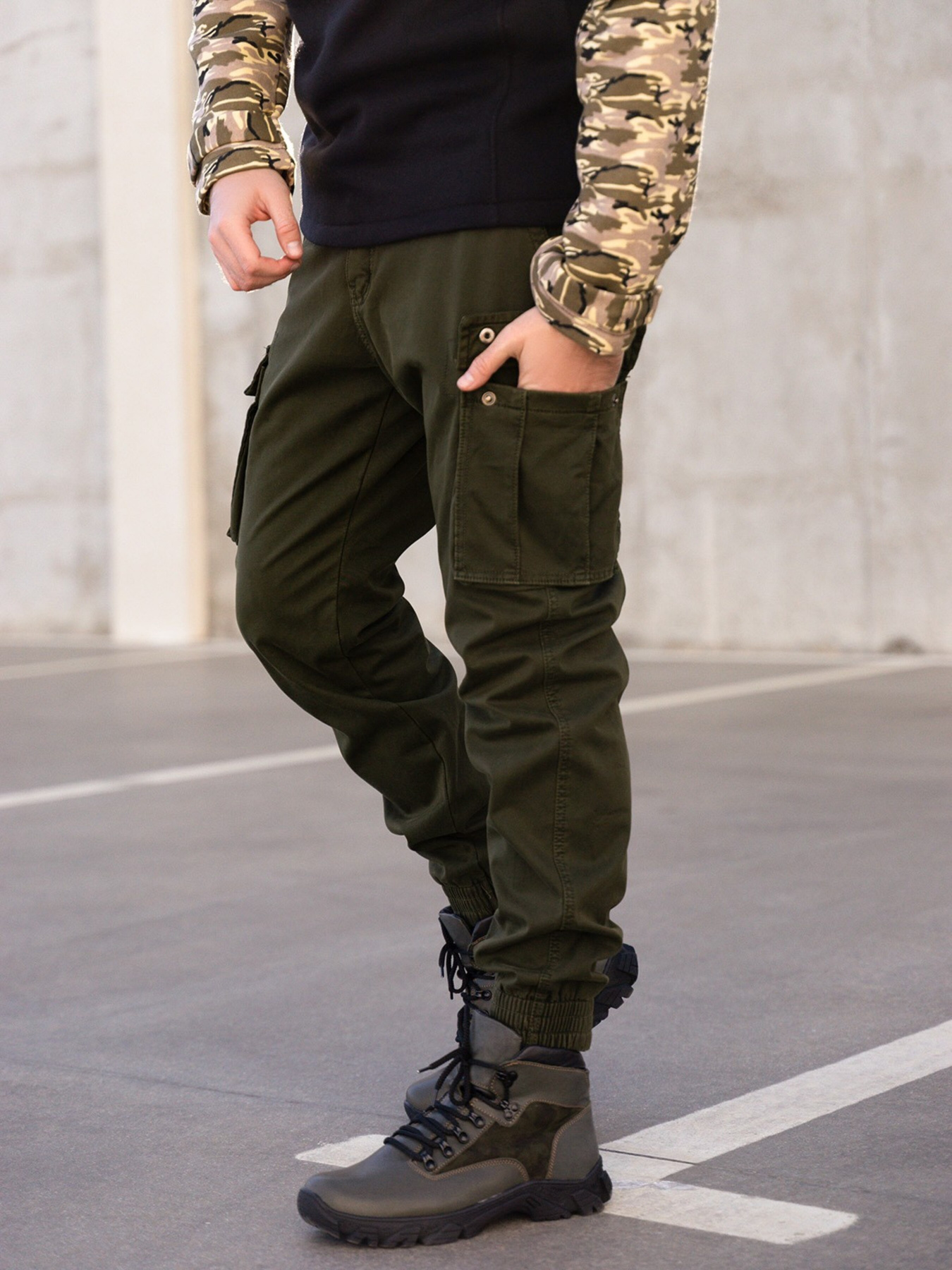 Карго ISSA Plus модель GN-474_khaki Карго ISSA Plus модель GN-474_khaki Фото