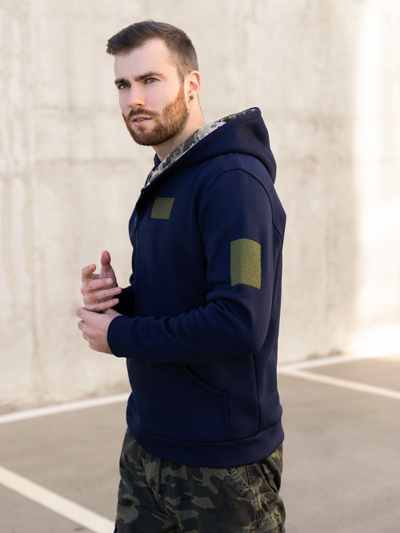 Худи ISSA Plus модель GN-487_darkblue Фото