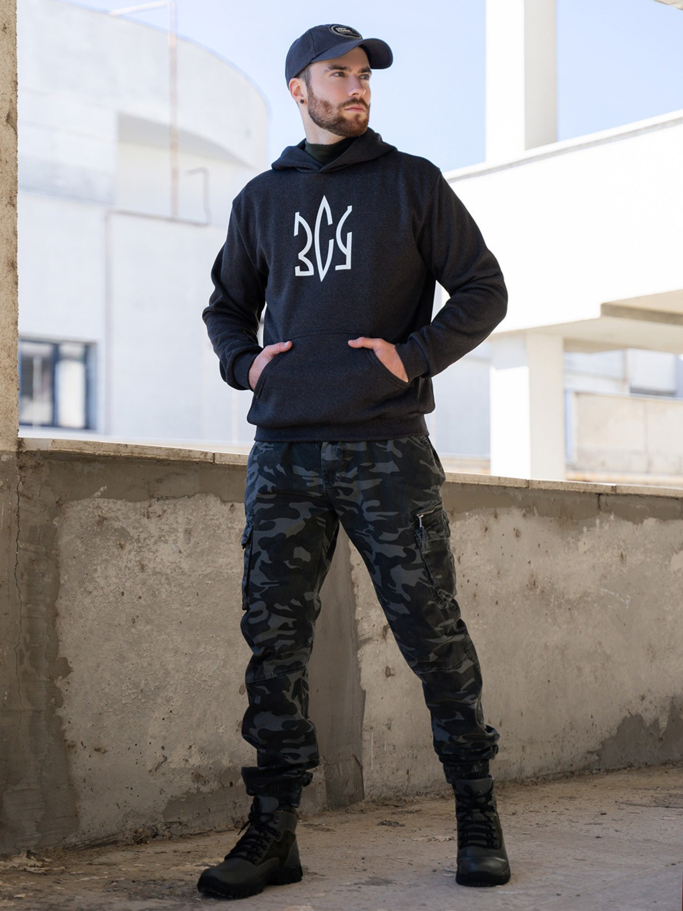 Худи ISSA Plus модель GN-495_darkgray Фото