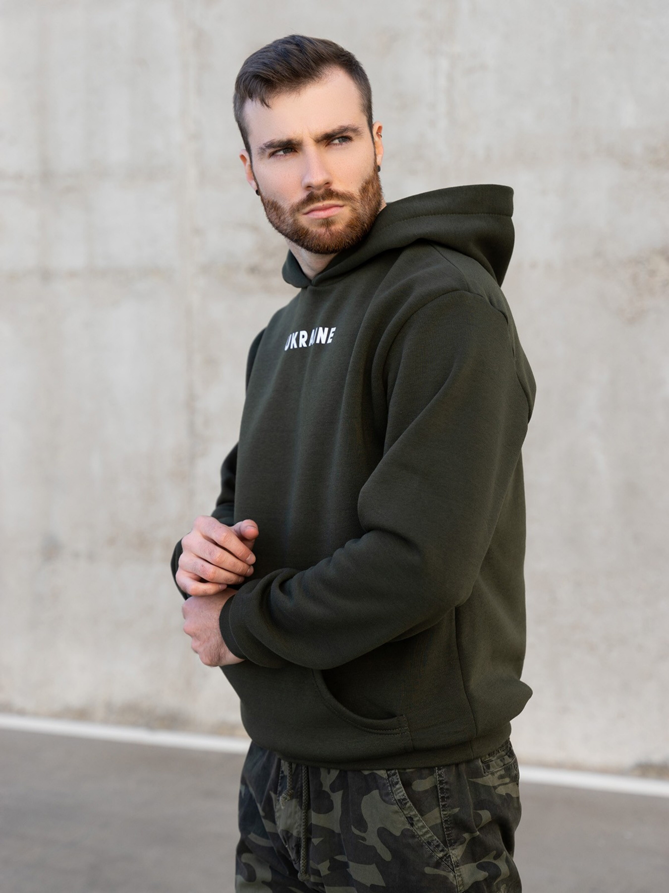 Худи ISSA Plus модель GN-496_khaki Фото