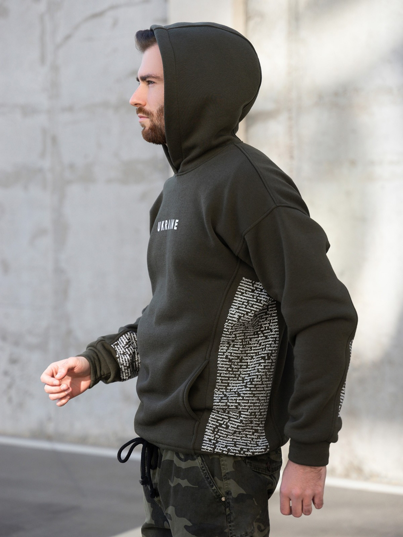 Худи ISSA Plus модель GN-499_khaki Фото