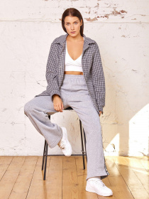 Рубашка ISSA Plus модель 12941_grey Фото