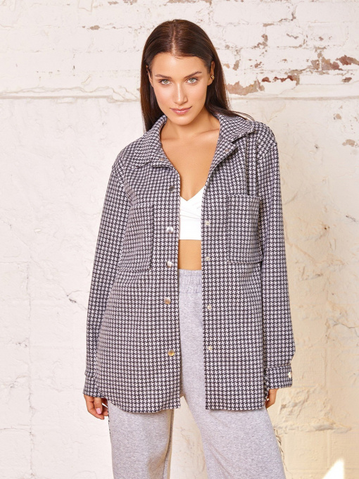 Рубашка ISSA Plus модель 12941_grey Фото