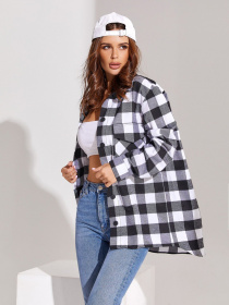 Рубашка ISSA Plus модель 13043_blackwhite Фото