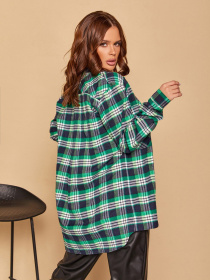 Сорочка ISSA Plus модель 13062_green Фото