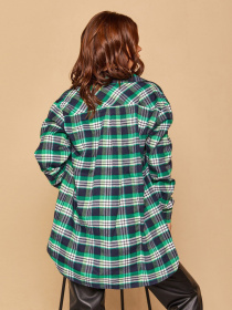 Сорочка ISSA Plus модель 13062_green Фото