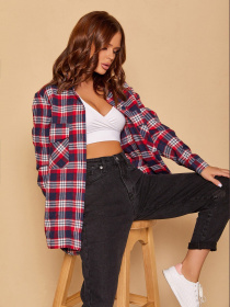 Сорочка повсякденна ISSA Plus модель 13062_red Фото