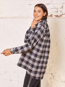 Сорочка ISSA Plus модель 13062_black Фото