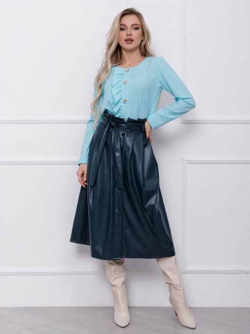 Блуза ISSA Plus модель SA-136_blue Фото