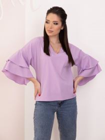 Блуза ISSA Plus модель SA-153_lilac Фото