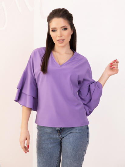 Блуза ISSA Plus модель SA-153_purple - фото