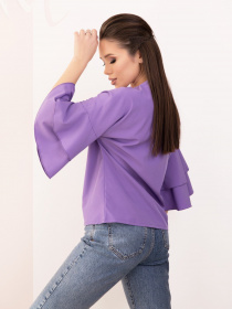 Блуза ISSA Plus модель SA-153_purple Блуза ISSA Plus модель SA-153_purple Фото
