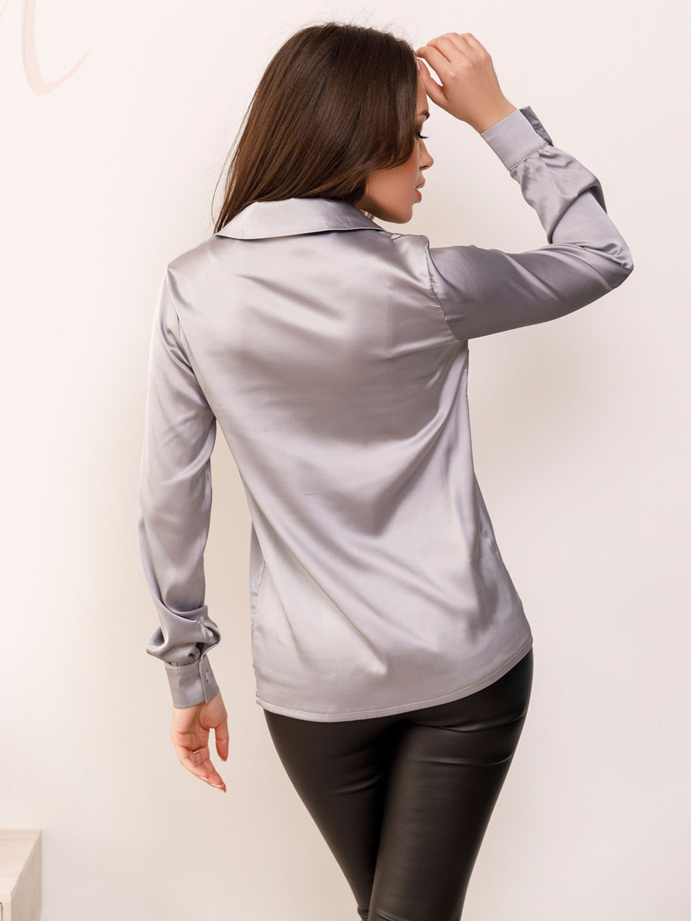 Сорочка ISSA Plus модель SA-154_grey Фото