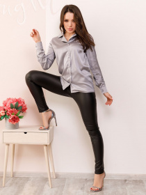 Сорочка ISSA Plus модель SA-154_grey Фото