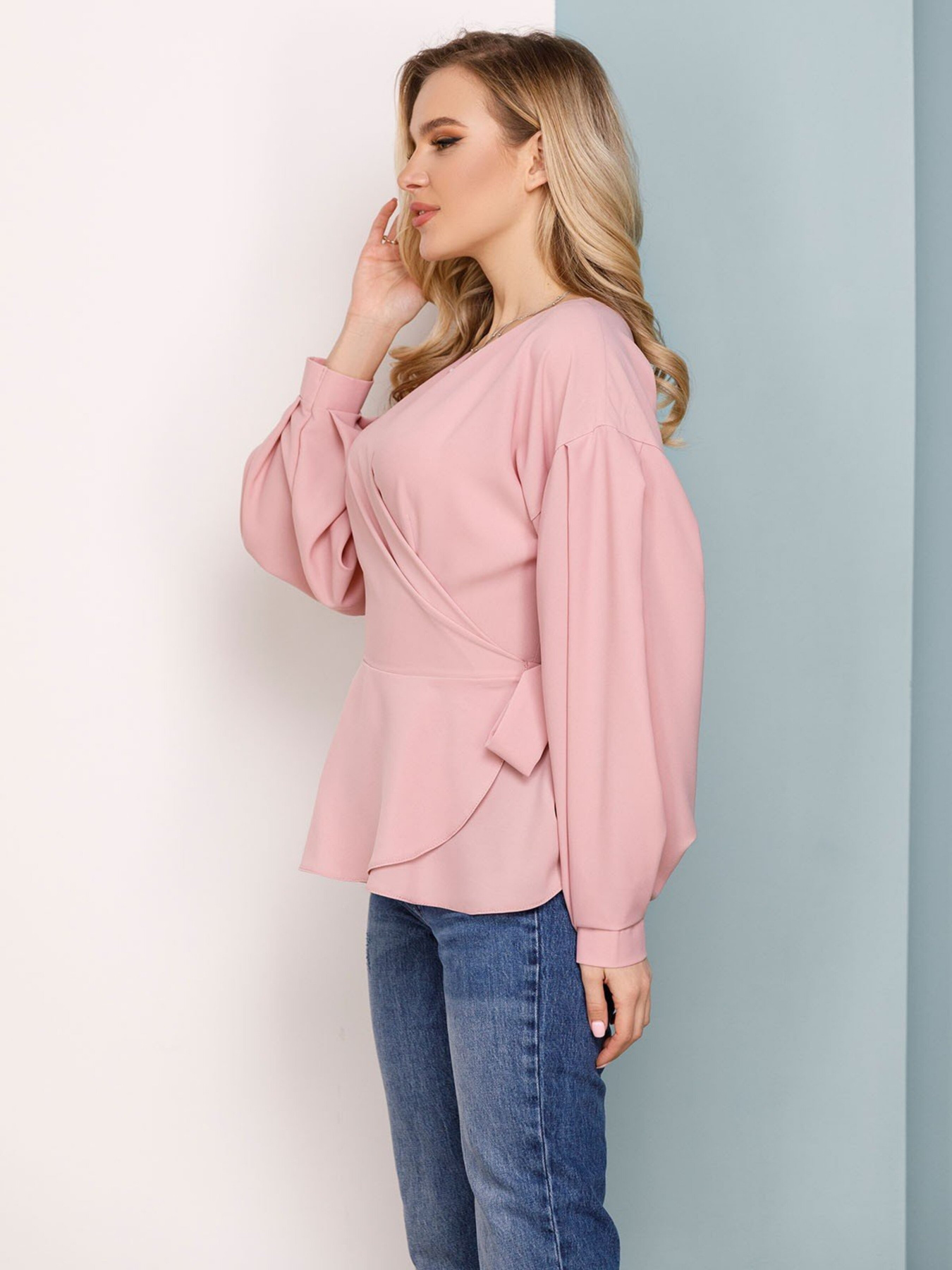 Блуза ISSA Plus модель SA-160_pink Фото