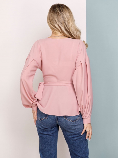 Блуза ISSA Plus модель SA-160_pink — фото 3 - INTERTOP