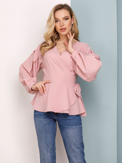 Блуза ISSA Plus модель SA-160_pink - фото