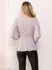 Блуза ISSA Plus модель SA-160_grey Фото