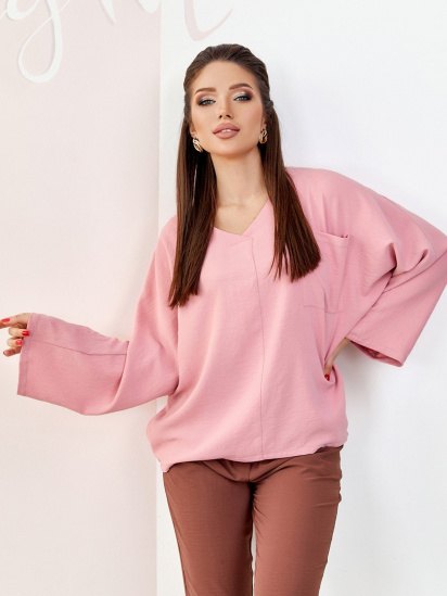 Блуза ISSA Plus модель SA-176_pink - фото