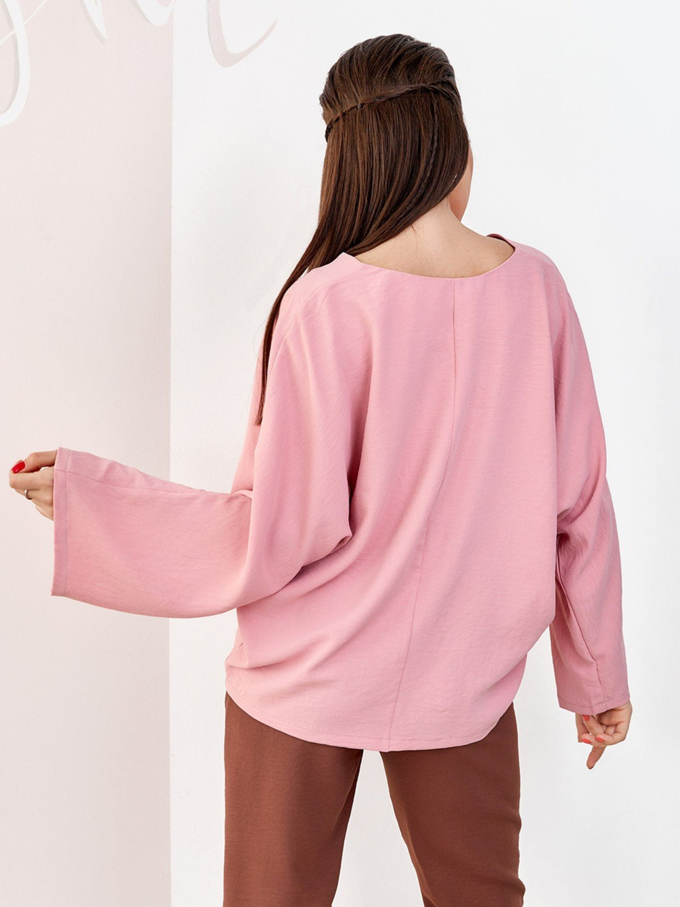 Блуза ISSA Plus модель SA-176_pink Фото