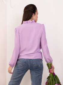 Блуза ISSA Plus модель SA-184_lilac Блуза ISSA Plus модель SA-184_lilac Фото