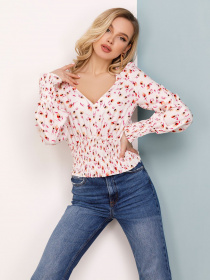 Блуза ISSA Plus модель SA-24_white Фото