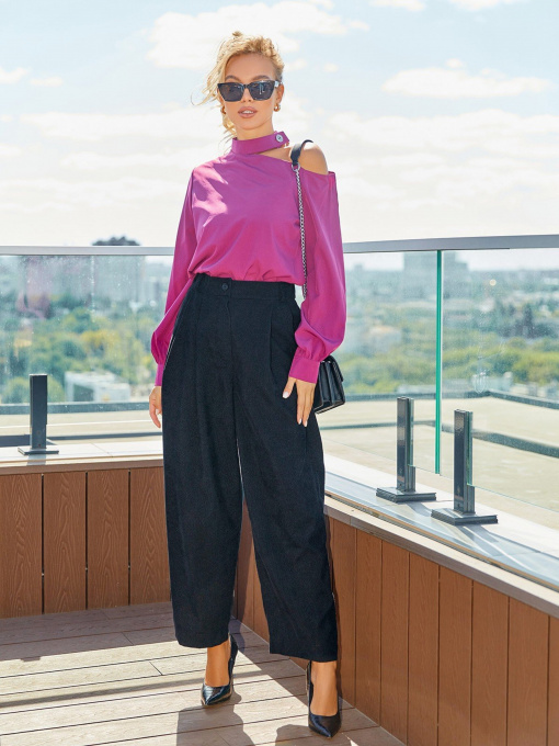 Блуза ISSA Plus модель SA-285_purple Фото