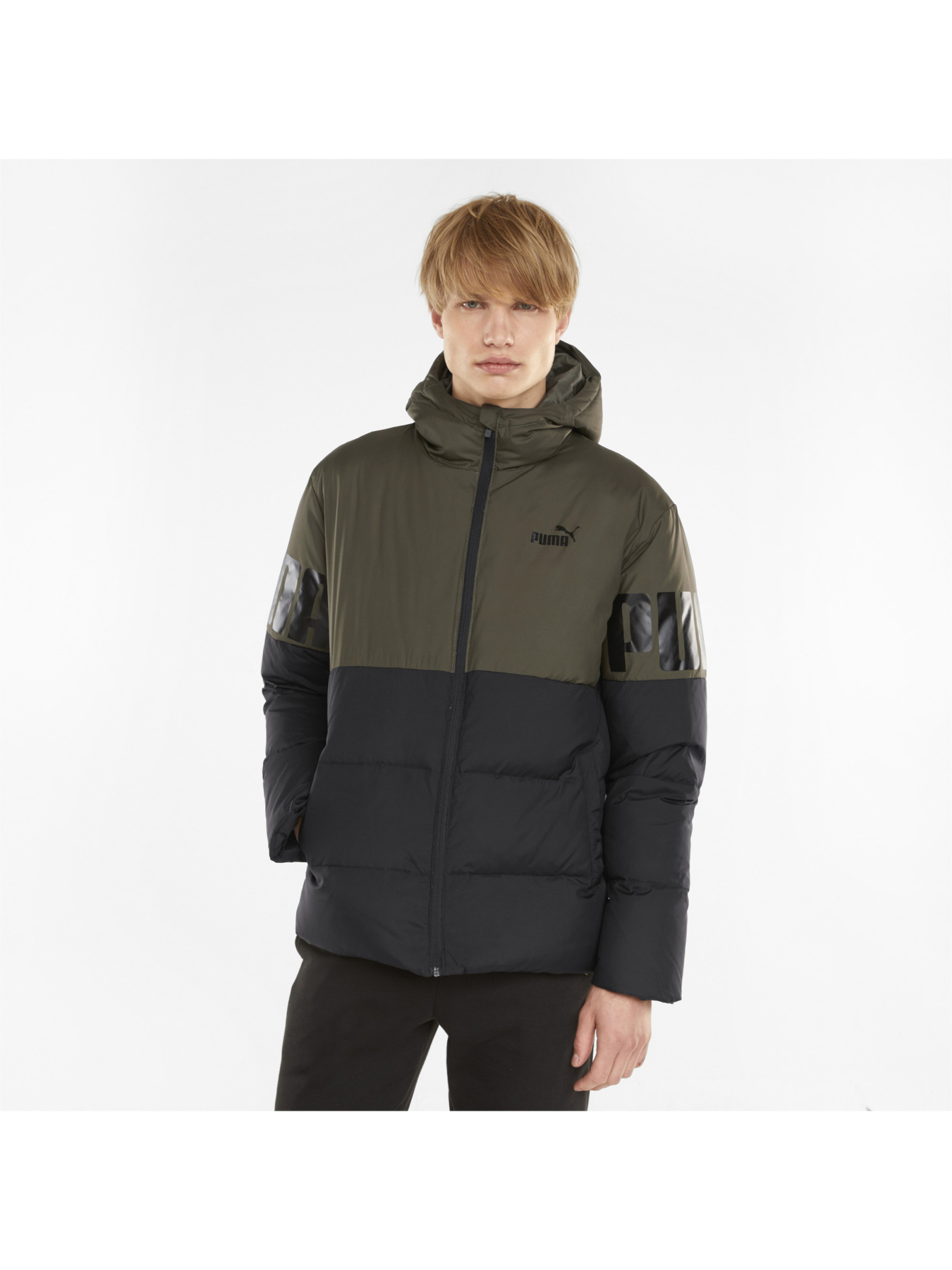 Пуховик PUMA Ess + Cb Down Jacket модель 587692 Фото