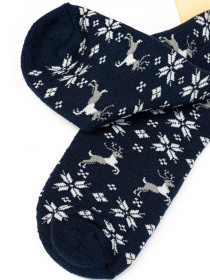 Носки ISSA Plus модель NS-152_darkblue Фото