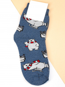 Носки ISSA Plus модель NS-155_blue Носки ISSA Plus модель NS-155_blue Фото