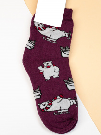 Носки ISSA Plus модель NS-155_purple Фото