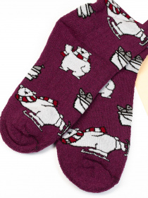 Шкарпетки ISSA Plus модель NS-155_purple Фото