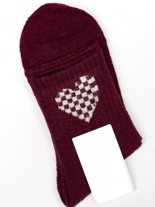 Носки ISSA Plus модель NS-160_burgundy Фото