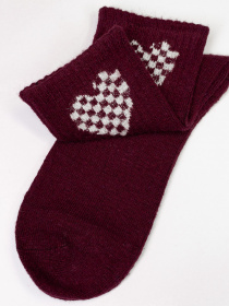 Носки ISSA Plus модель NS-160_burgundy Фото