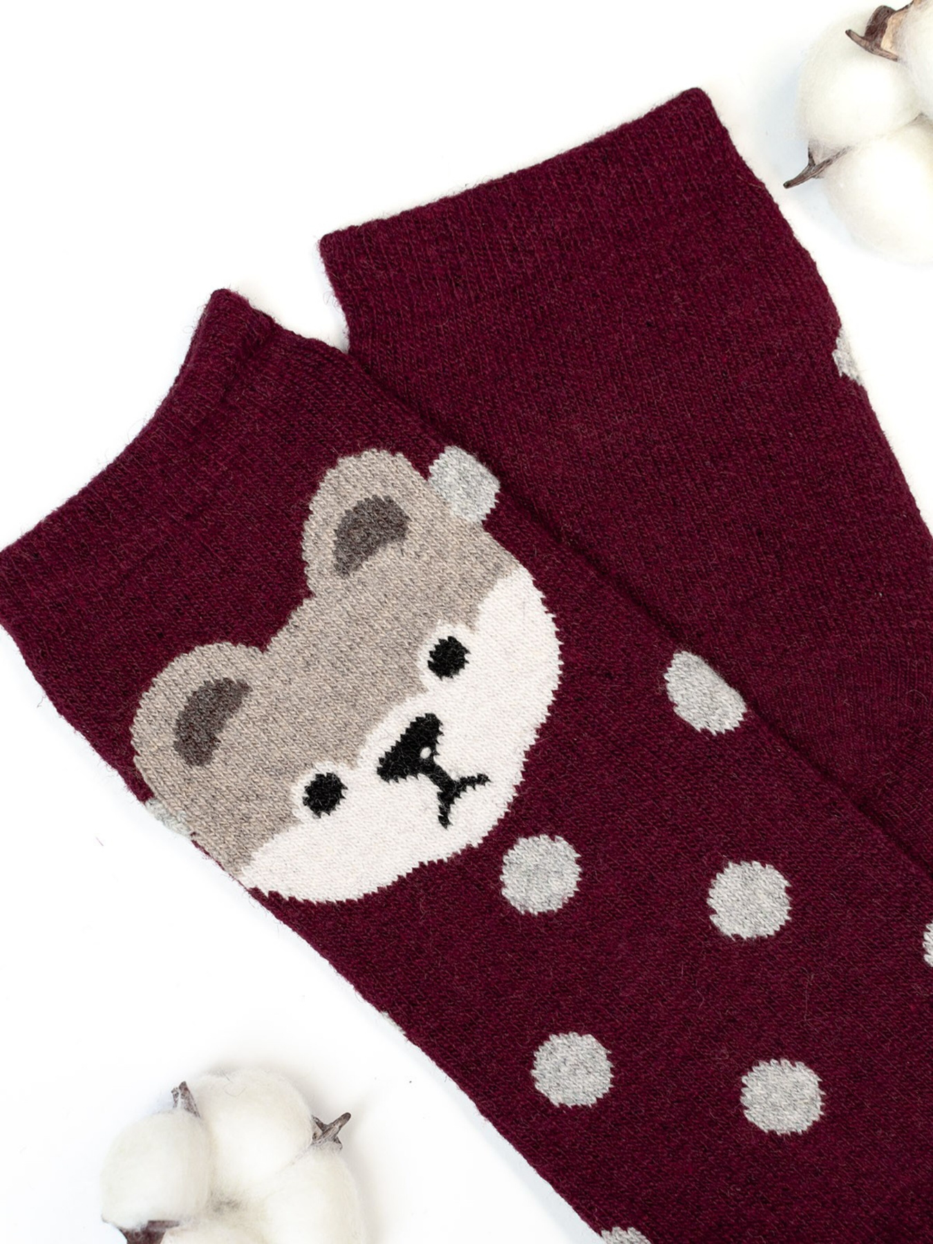 Носки ISSA Plus модель NS-162_burgundy Фото