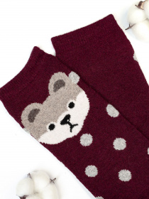 Носки ISSA Plus модель NS-162_burgundy Фото