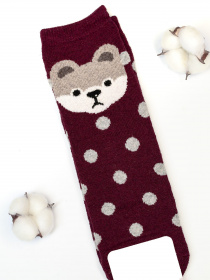 Носки ISSA Plus модель NS-162_burgundy Фото