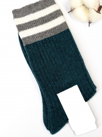 Носки ISSA Plus модель NS-163_darkgreen Фото