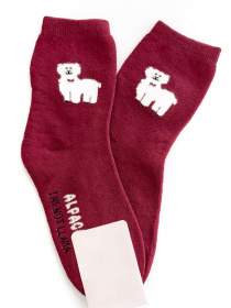 Носки ISSA Plus модель NS-165_burgundy Фото