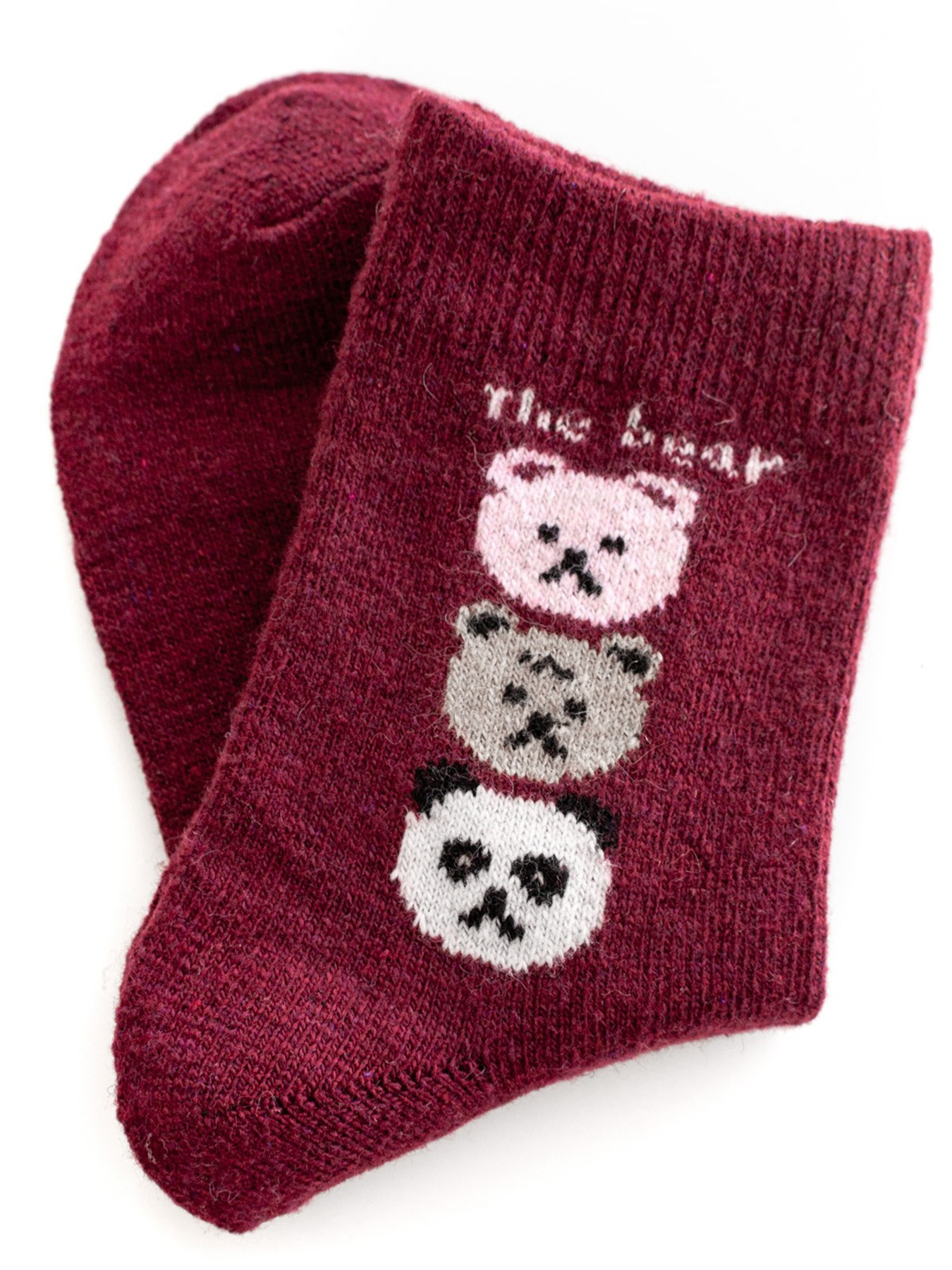 Носки ISSA Plus модель NS-169_burgundy Фото